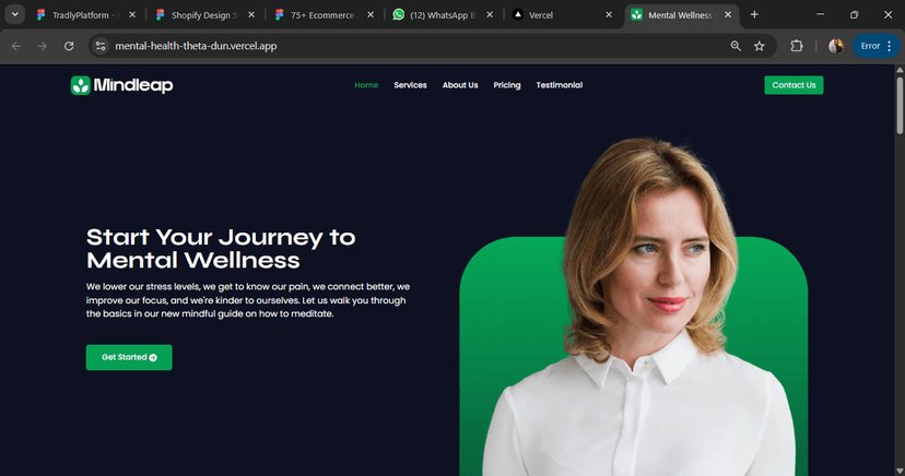 Mental Wellness Website